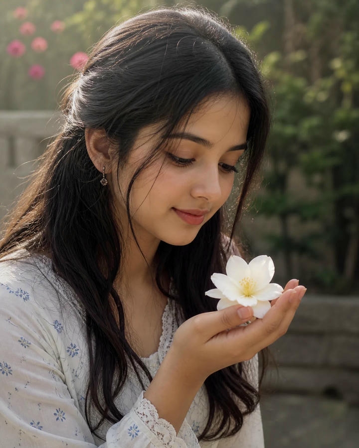 hidden face dp for girls