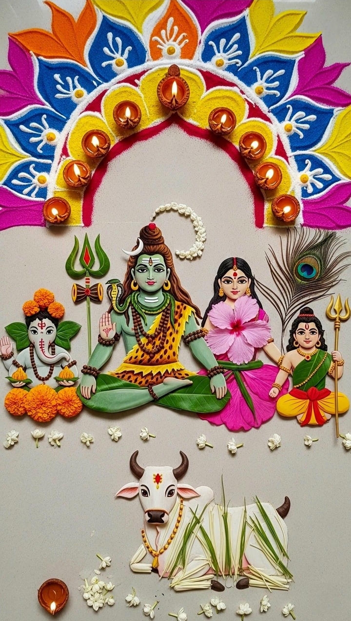 jai shree ram rangoli design