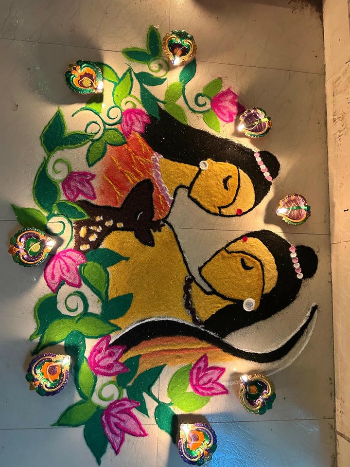jai shree ram rangoli pics
