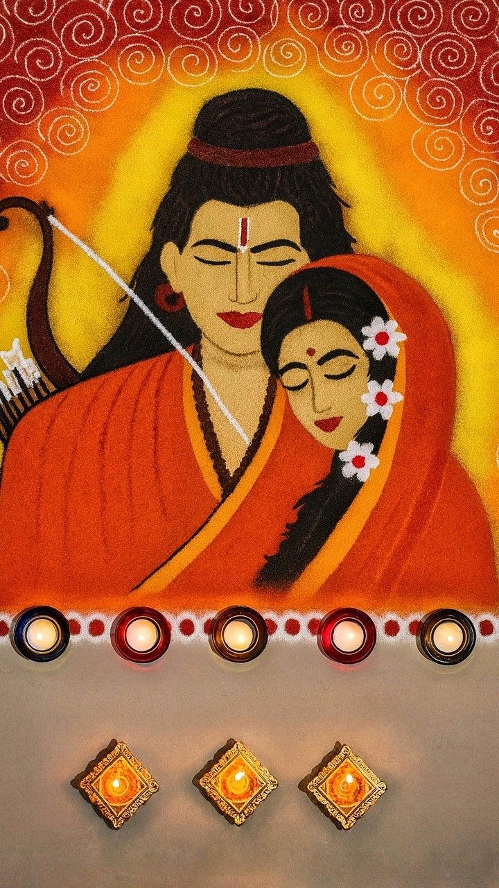 latest jai shree ram rangoli