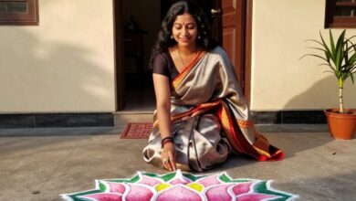 lotus rangoli
