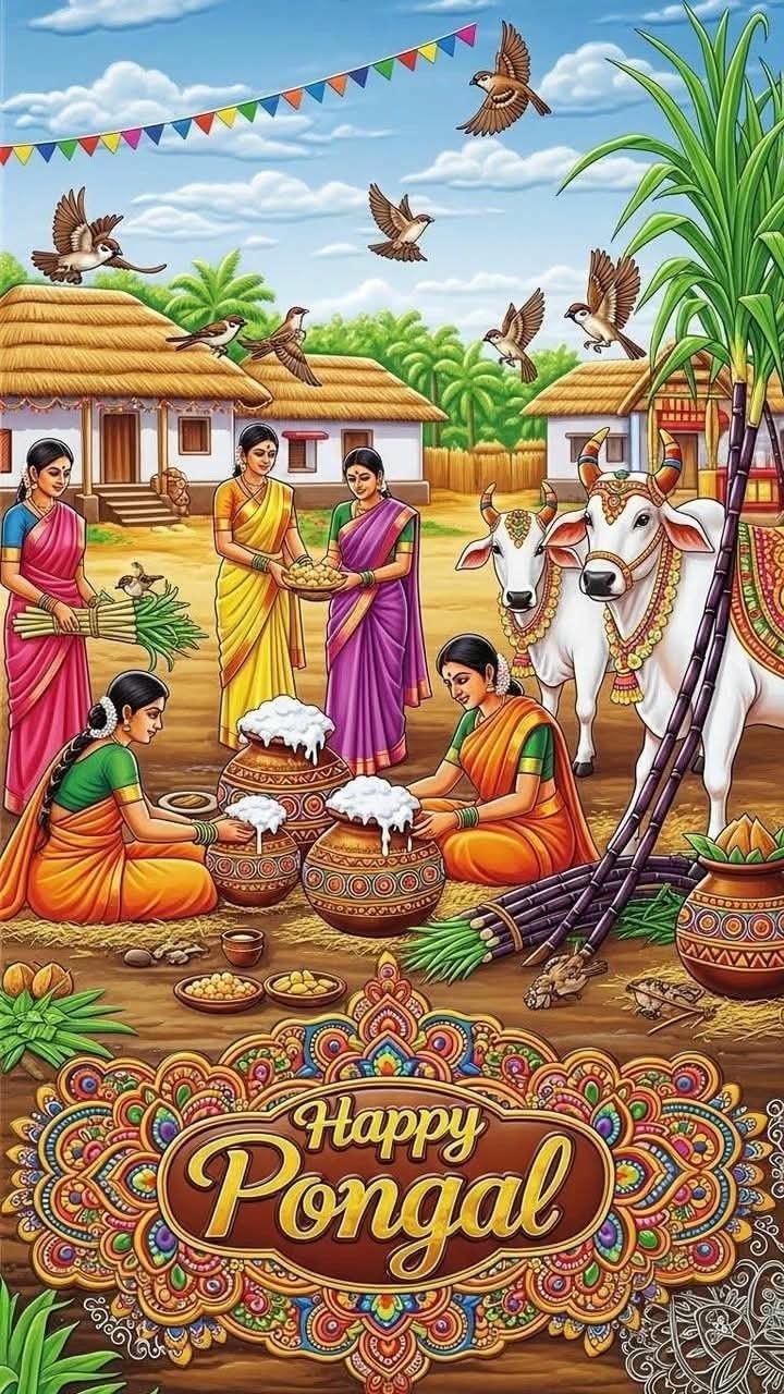 pongal festival greetings images