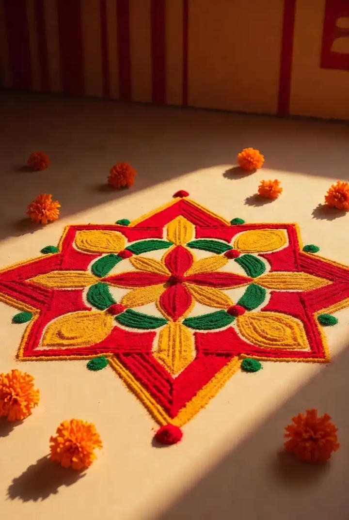rangoli kolam 4K