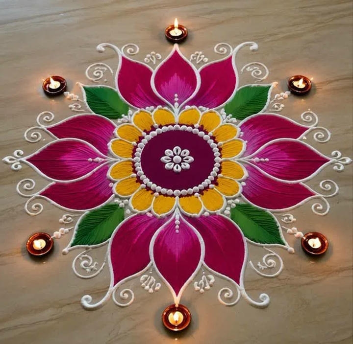 simple attractive rangoli designs