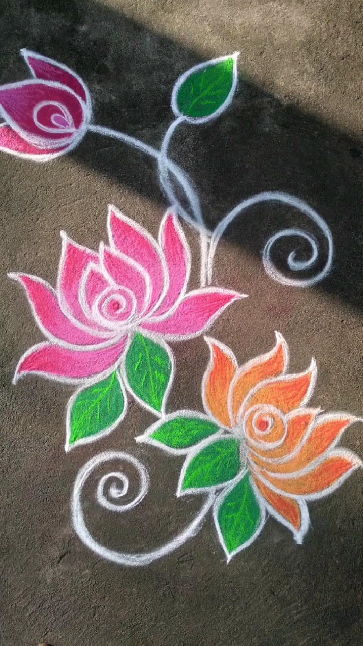 simple rangoli designs for home