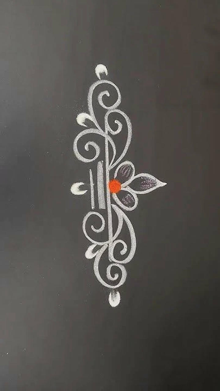simple rangoli designs with colours