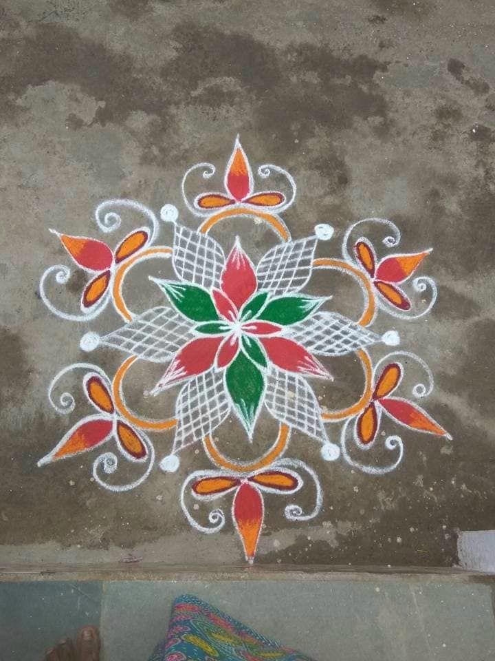 simple rangoli kolam