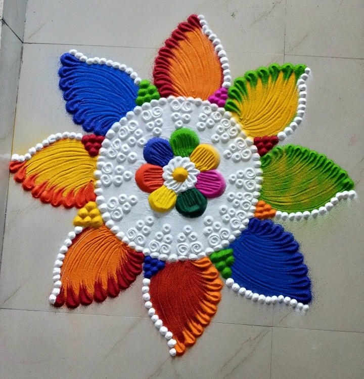 small attractive rangoli designs