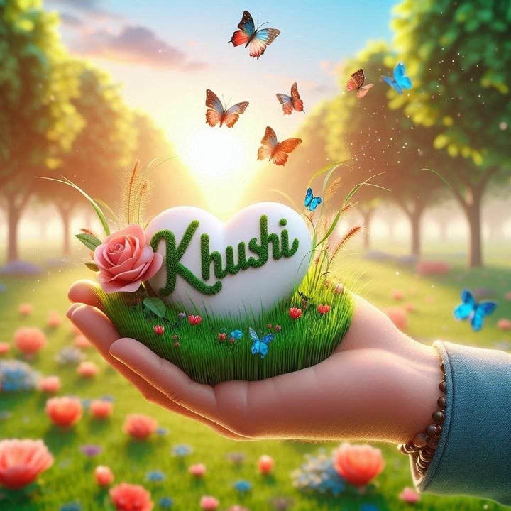 trendy cute khushi name dp