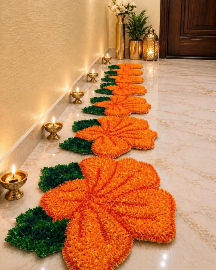 Beautiful Flower Rangoli Design