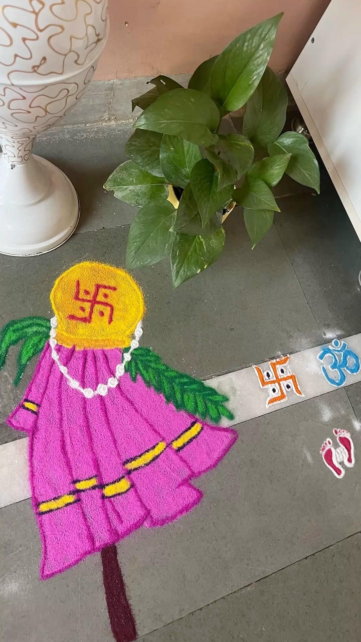 Beautiful Gudi Padwa Rangoli