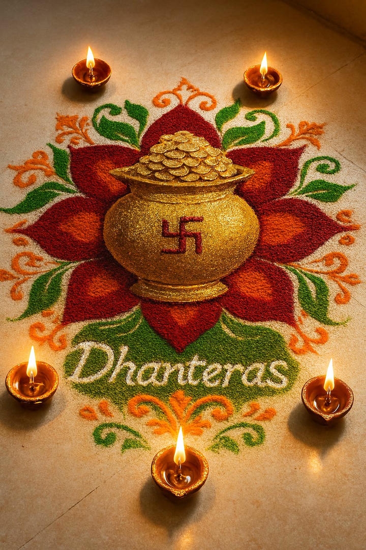Dhanteras Rangoli Design Photo