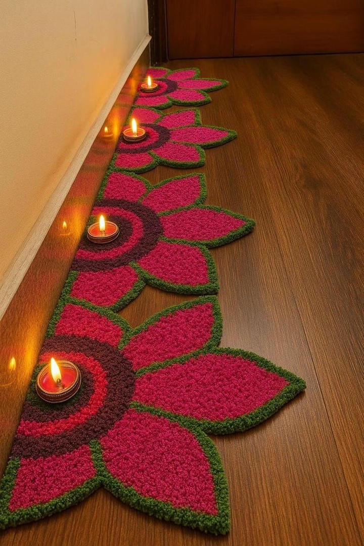 Flower Rangoli Design HD