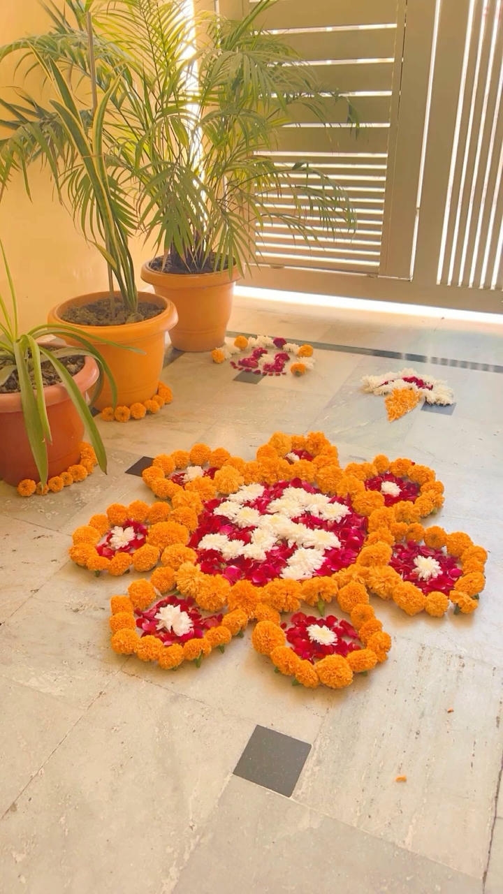 Flower Rangoli Design Images
