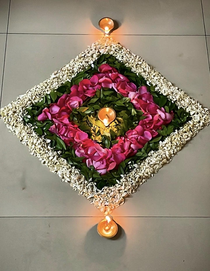 Flower Rangoli Design Photos