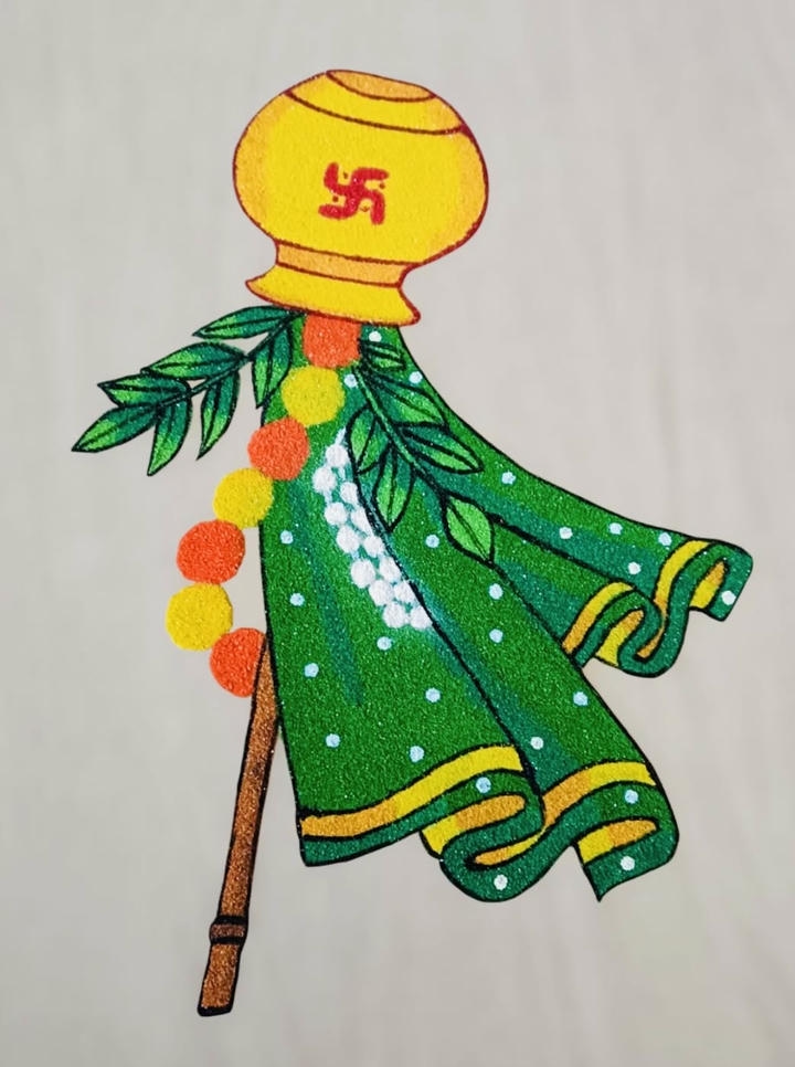 Gudi Padwa Rangoli For Home