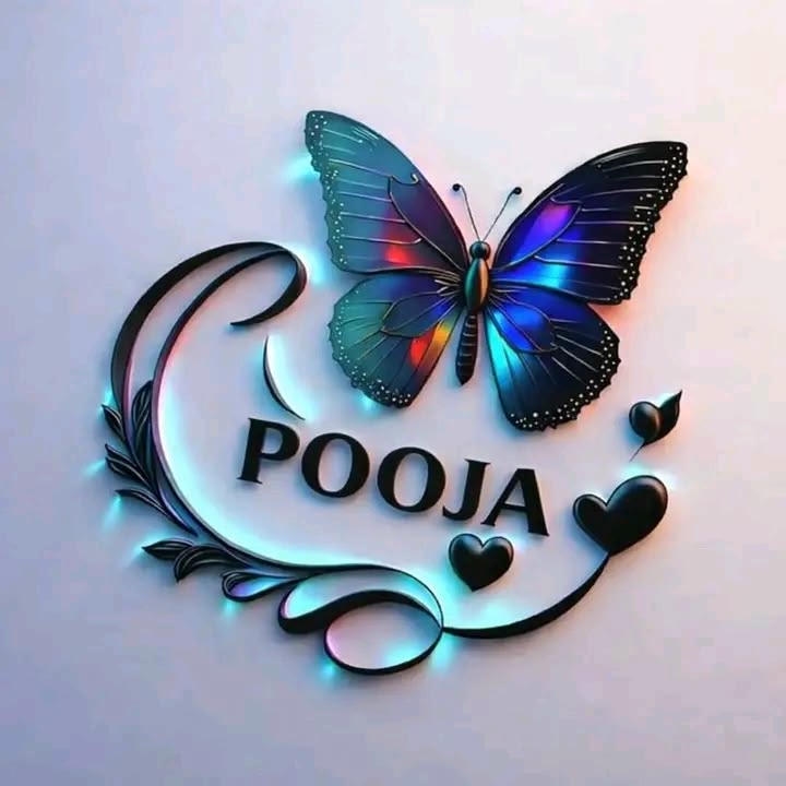 Pooja Name in Heart
