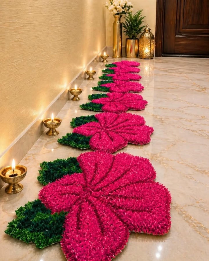 Simple Flower Rangoli Design