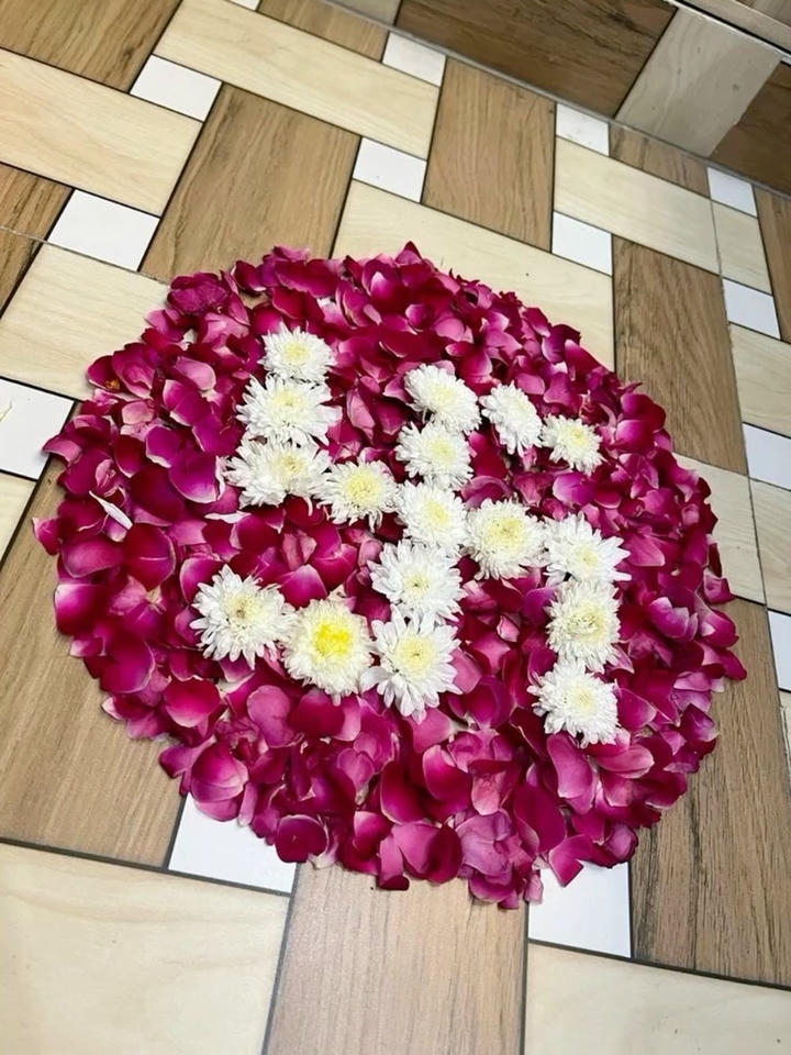 Traditional Flower Rangoli Design