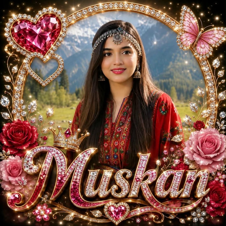 beautiful muskan name dp aesthetic