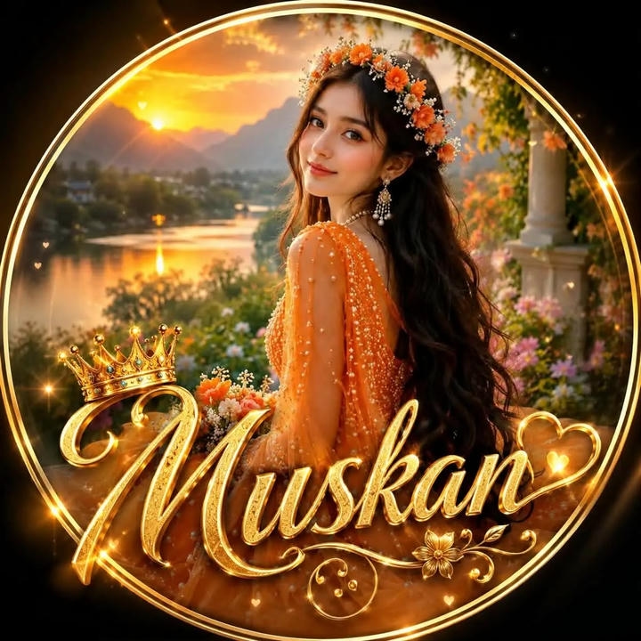 beautiful muskan name dp status