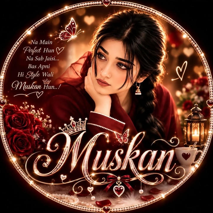 beautiful muskan name dp stylish girl