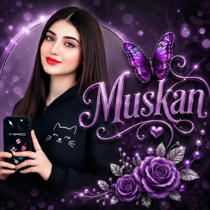 beautiful muskan name dp stylish