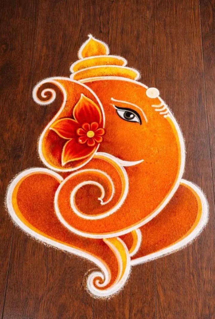 diwali rangoli design photo