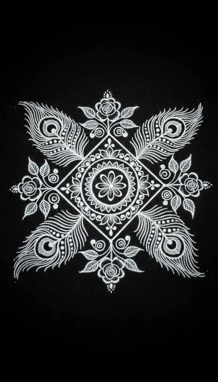 easy dasara rangoli designs