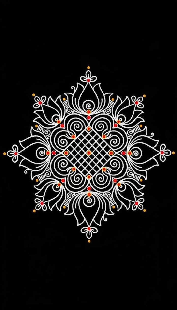 easy dasara rangoli