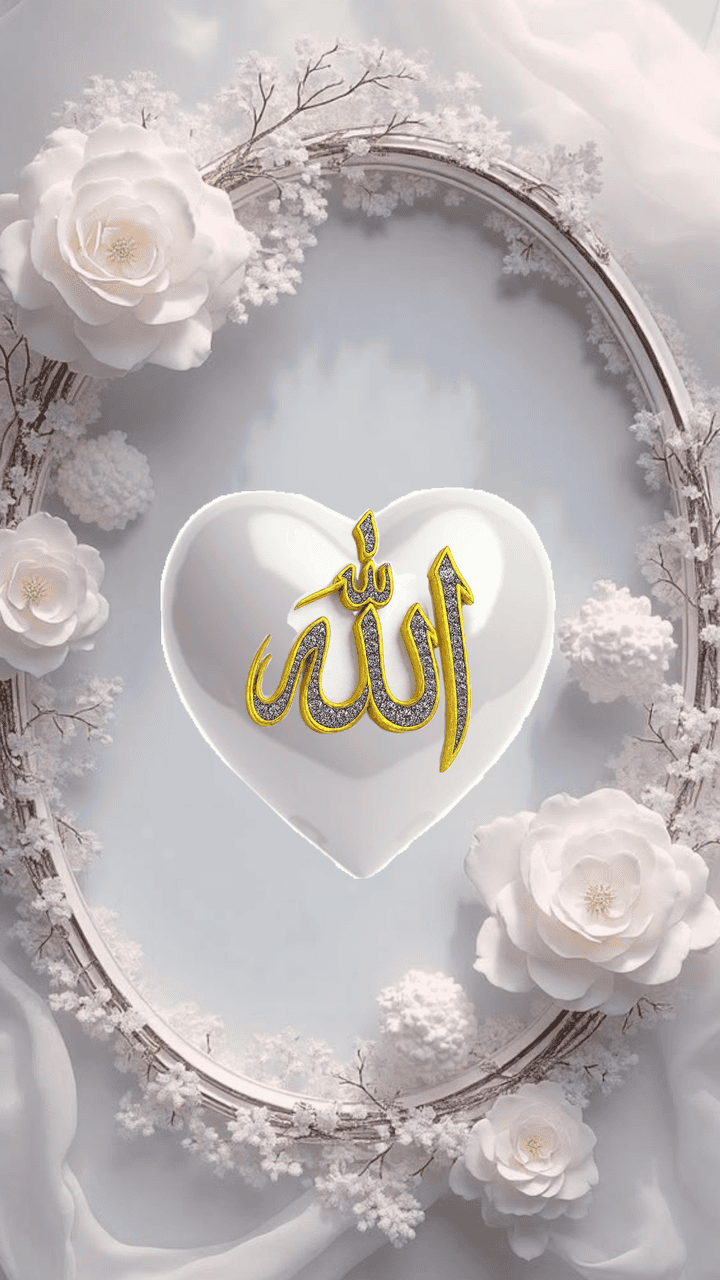 flower beautiful allah name dp english