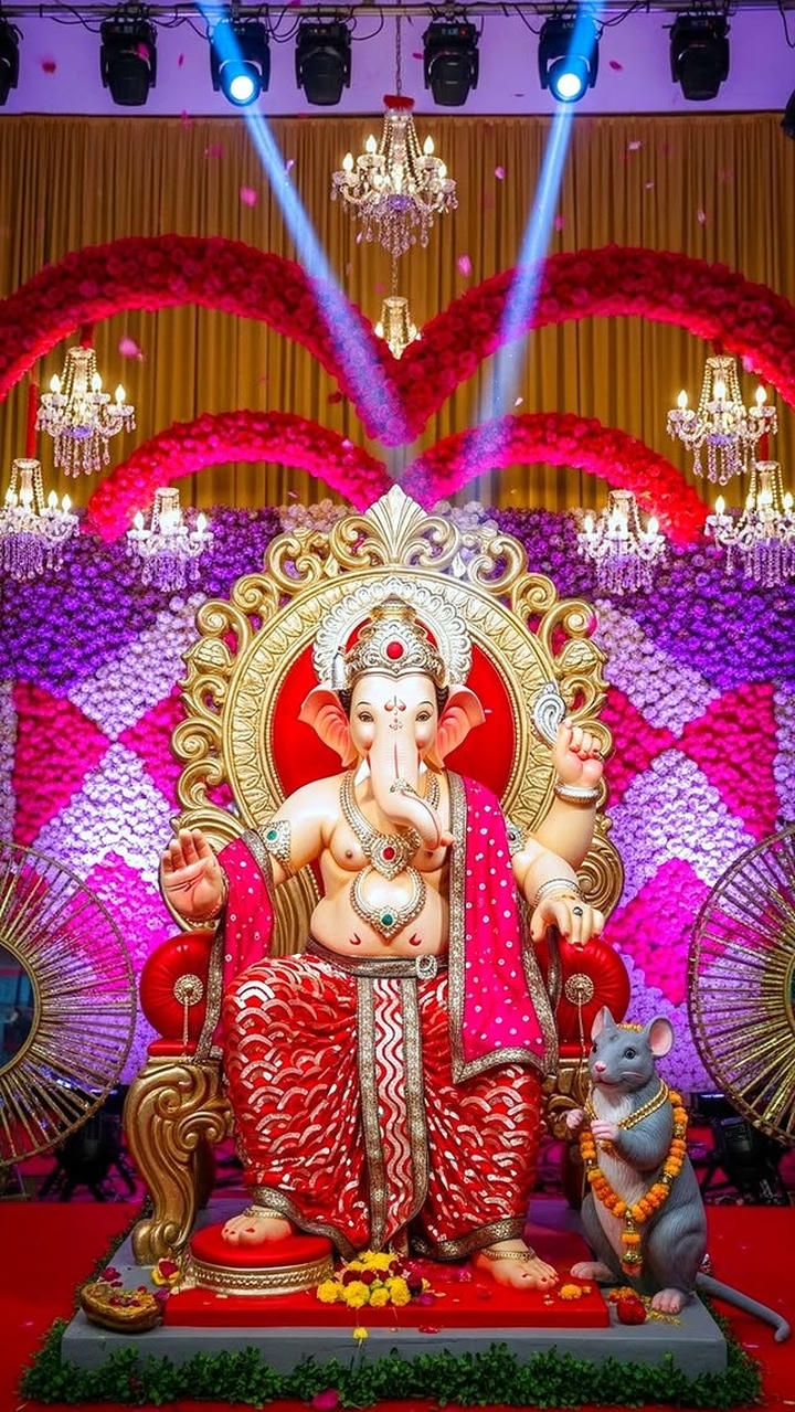 gowri ganesha festival 2026 4k wallpaper
