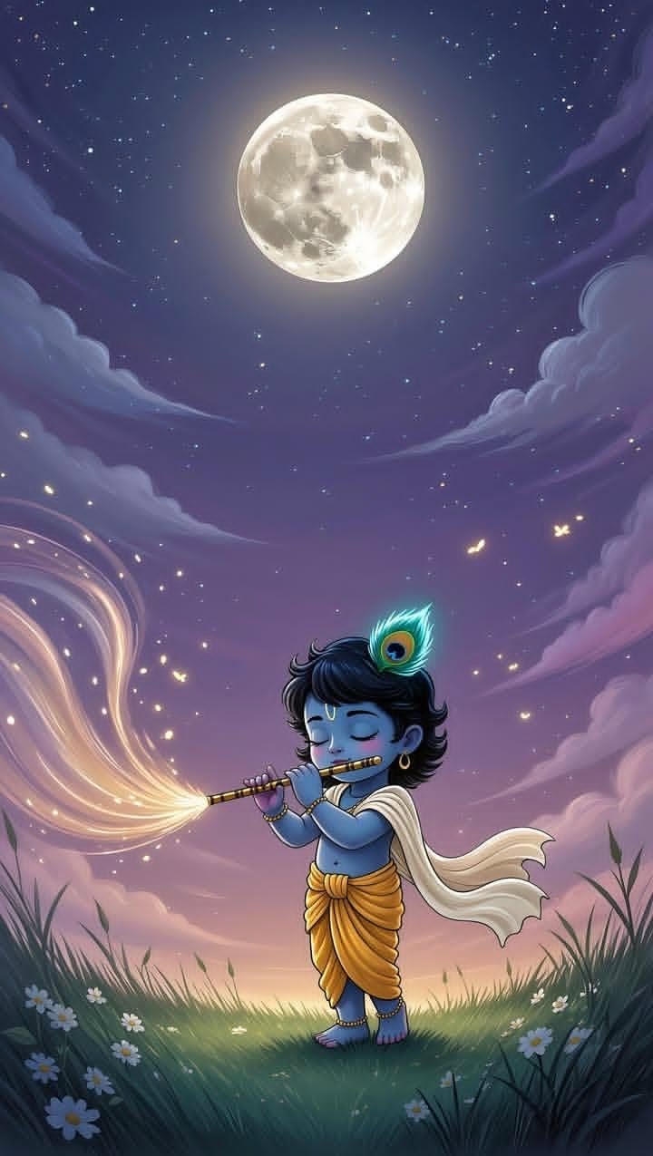 little krishna wallpaper