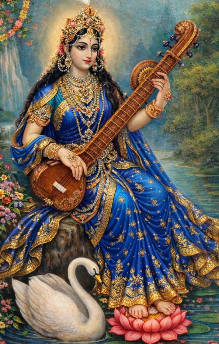 maa saraswati image
