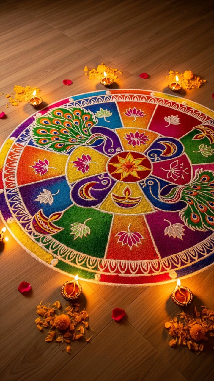 new rangoli design photo