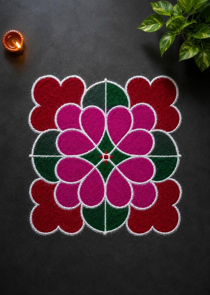 new rangoli designs easy small