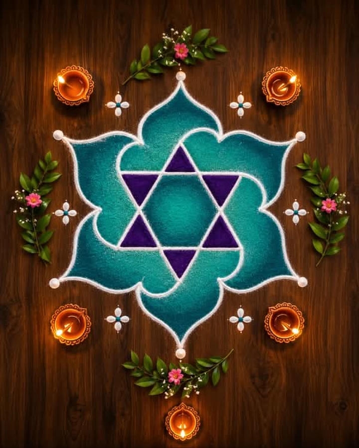 rangoli design for diwali easy and beautiful with flowers