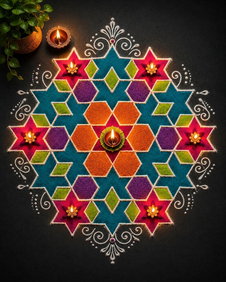 rangoli design for diwali easy and beautiful