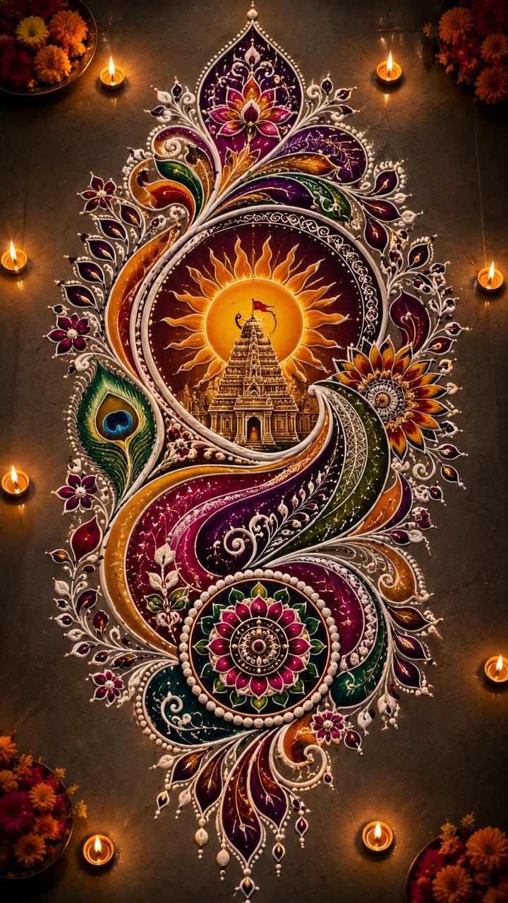 rangoli design photo