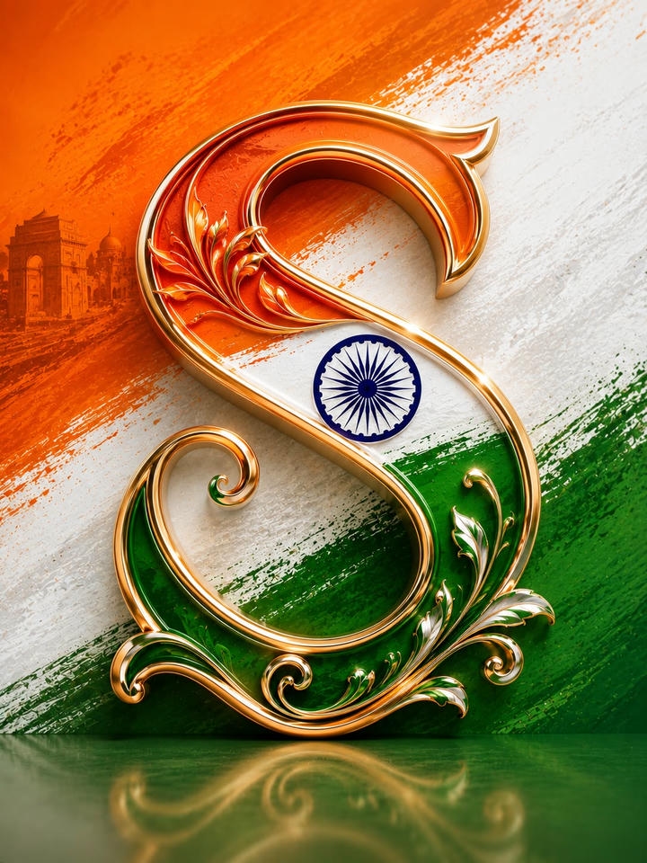 s letter patriotic dp