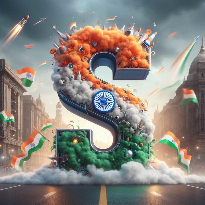 s letter tiranga image hd