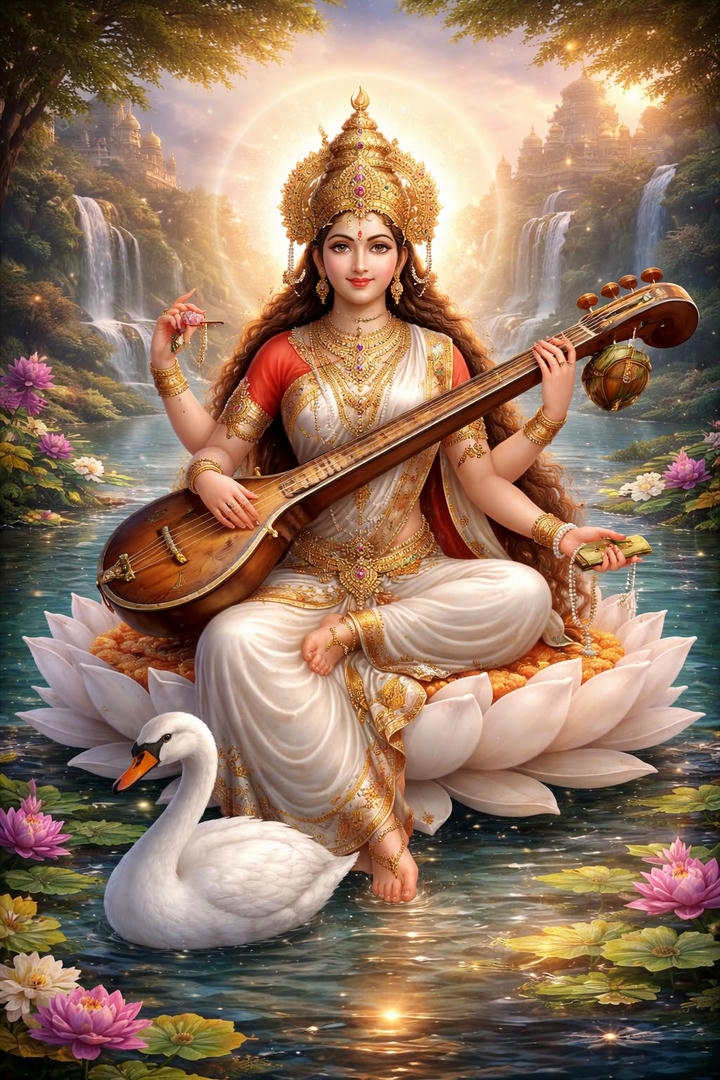 saraswati maa photo 4k