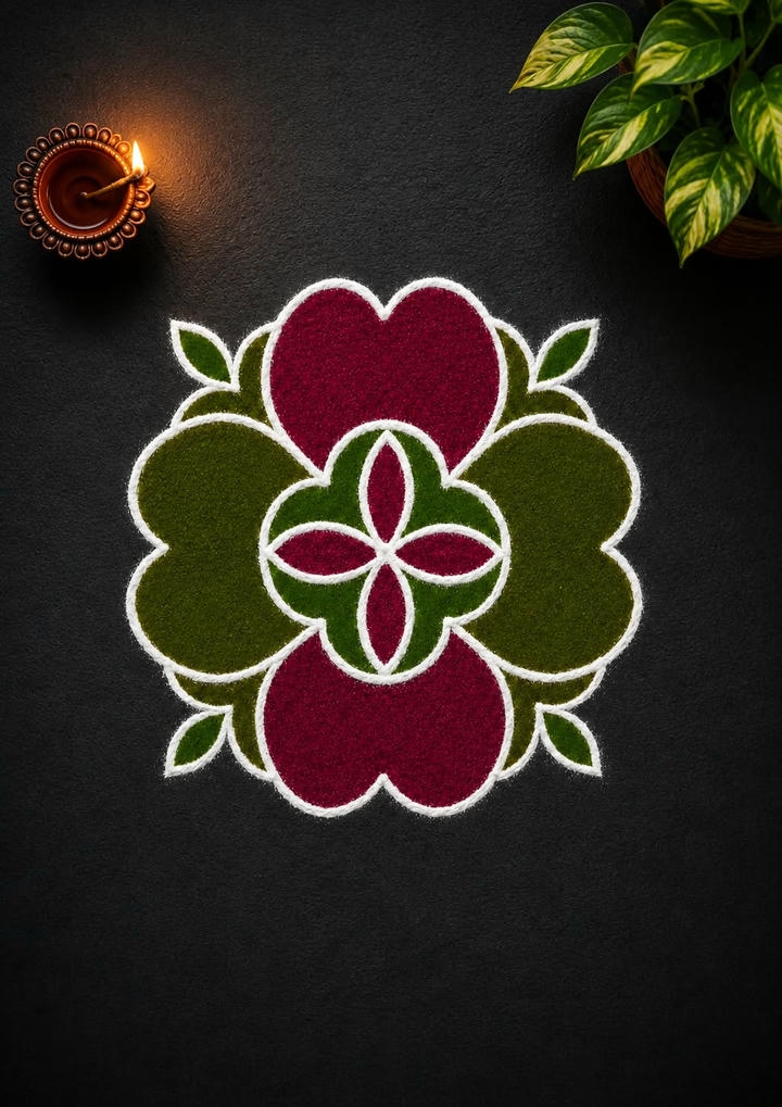 simple rangoli designs for diwali
