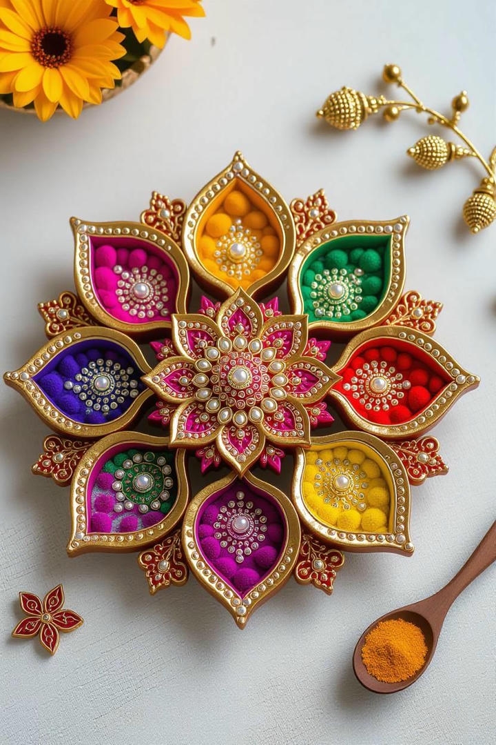 traditional rangoli design for diwali easy and beautiful